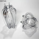 Axyaa Pomegranate Glass Vase for Flowers Arrangement and Table Decoration