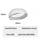 Axyaa LED Ceiling Light with Dimming Remote Control for Modern Living Spaces