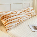 Axyaa Rabbit Plush Extended Pillowcase Milk Plush Strip Flannel Pillowcase