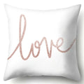 Axyaa King Queen Moon Lip Printed Pillow Cover for Home Sofa Decor 45X45CM