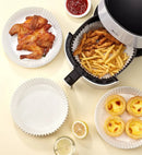 Axya Air Fryer Paper Liners: Non-Stick Round Baking Mats (30/50 pcs)