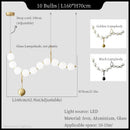 Axyaa White Glass Ball Necklace Pendant Chandelier for Luxury Ambiance