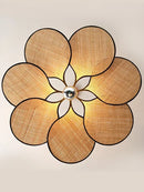 Axyaa Retro Flower Chandeliers Woven Pendant Lights for Dining Room & Living Room