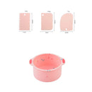 Axyaa Circular Silicone Cake Mold Set - 4PCS DIY Baking Tray & Oven Kit