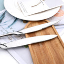 Axyaa Stainless Steel Gold Rainbow Steak Knives Set
