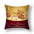 Axyaa Festive Christmas Pillow Case for Sofa Decor Merry Xmas Cushion Cover