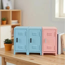 Axyaa Pink Lavender Small Cabinet Metal Desktop Storage Organizer
