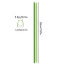 Axyaa Glass Drinking Straw Set with Cleaning Brush