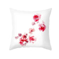 Axyaa Fresh Ink Flower Print Pillowcase: Perfect for Office, Living Room, Car Decor