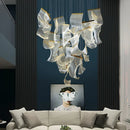 Axyaa Luxury Duplex Chandelier for Living Room, Dining Hall, and Stair Lighting