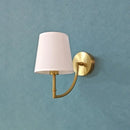 Axya Modern Linen Elbow Wall Lamps - Nordic Minimalist Lighting Fixtures