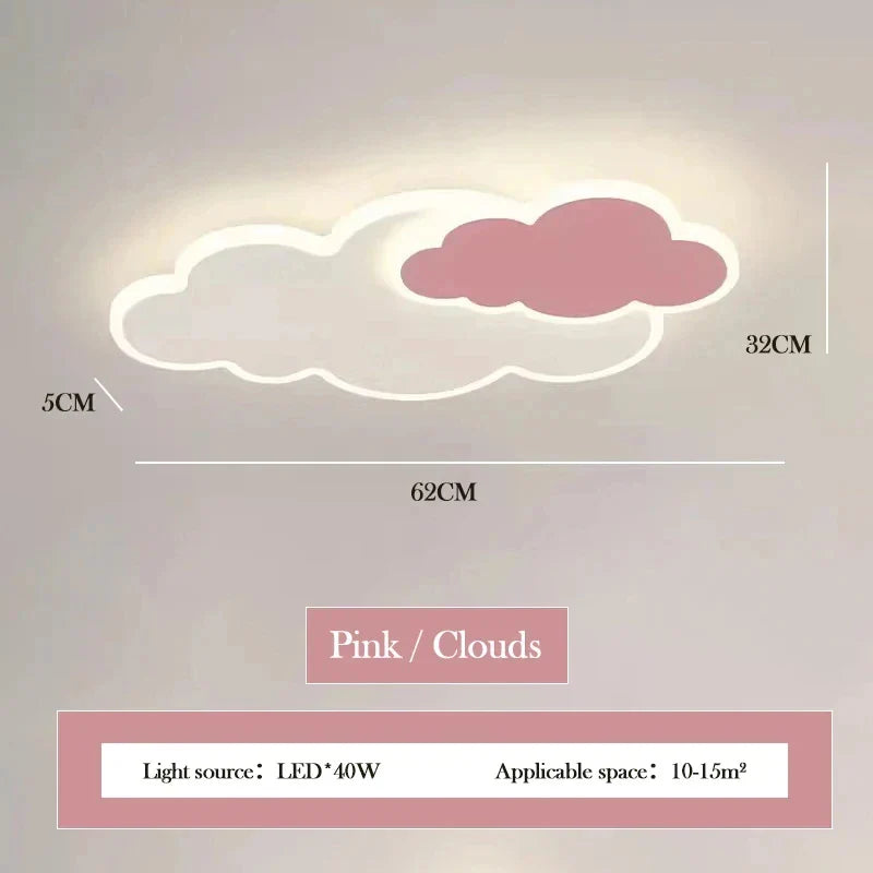 Axyaa Cloud Ceiling Light for Girl's Room - Modern Design, Original Decor Fixture