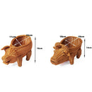 Axyaa Rattan Animal Style Fruit Plate & Tea Tray Multifunctional Storage Basket