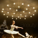 Axyaa Nordic Sky Star Ceiling Lamps: Modern Chandeliers for Living Room and Bedroom