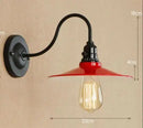 Axyaa Vintage Industrial Wall Light Sconce LED - White Antique Bedroom Stair Porch