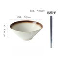 Axyaa Ramen Soup Salad Dessert Sashimi Bowl Set - Retro Japanese Ceramic Bowls