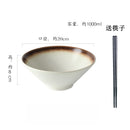 Axyaa Ramen Soup Salad Dessert Sashimi Bowl Set - Retro Japanese Ceramic Bowls