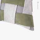 Axyaa Nordic Luxury Green Square Pillow for Living Room Sofa