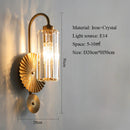 Axyaa Crystal Wall Lamp for Living Room and Hotel Bedroom