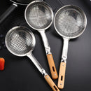 Axyaa Stainless Steel Colander Hot Pot Spoon Pasta Filter French Fries Skimmer