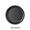 Axyaa Non-Stick Carbon Steel Pizza Pan - Round Oven Tray for Baking & Roasting
