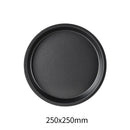 Axyaa Non-Stick Carbon Steel Pizza Pan - Round Oven Tray for Baking & Roasting