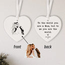 Axyaa Personalized Ceramic Photo Engraved Heartfelt Keepsake Gift