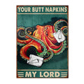 Axyaa Funny Butt Napkins Poster for Home Hotel Cafe Decor