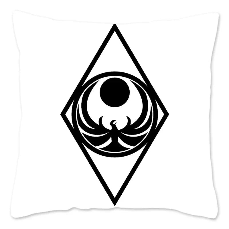 Axyaa Skyrim Meme Cushion Cover - Designer Polyester Cushion Case for Home Decor