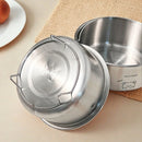 Axyaa Stainless Steel Steamed Egg Bowl Set - Stackable Rice Bowl & Stew Container