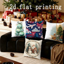 Axyaa Christmas Patterns Pillow Covers for Home Decor - Sofa, Bedroom, Car