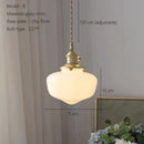Axyaa Vintage Glass Pendant Light Kitchen Island Chandelier Gold Modern Fixture
