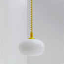 Axyaa Glass Pendant Lamp - Minimalist Hanging Chandelier for Living Room, Restaurant, Bedroom