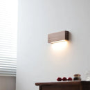 Axyaa Modern Minimalist Wooden LED Wall Lamp for Bedroom Stair Light