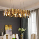 Axyaa Crystal Chandelier Light | Nordic Designer Modern LED Pendant Ceiling Lighting