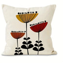 Axyaa Abstract Floral Pattern Cushion Cover for Sofa, Bedroom, Car - Vibrant and Stylish