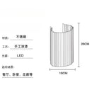 Axyaa Stainless Steel Wall Lamp LED Modern Interior Lighting for Living Room Bedroom