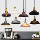 Axyaa Retro Industrial Pendant Light Rustic Chandelier E27 Dome Shade