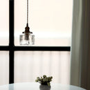 Axyaa Nordic Decor LED Pendant Lights Clear Glass Modern Loft Brass Hanging Lamp