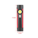 Axya Dual LED Work Light - Rechargeable Flashlight 395nm Black Light UV Torch