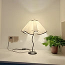 Axyaa Petal Lampshade Fabric Cover for Bedroom Chandelier Table Lamp