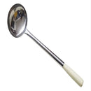 Axya Stainless Steel Turner with Wooden Handle - Kitchen Utensil Set