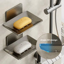 Aluminum Soap Dish Holder Wall Mounted for Kitchen & Bathroom by Axyaa