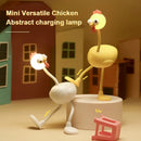 Axyaa Chicken Night Light Mini Table Lamp with Octopus Tentacles Fun Pieces