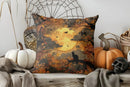 Axyaa Halloween Bat Trees Pillow Cover for Sofa Bedroom Car