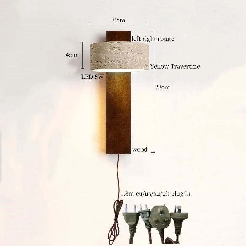 Axyaa Wabi Sabi LED Wall Lights for Home Lighting Living Room Bedroom Wandlampen