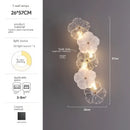 Axyaa Glass Flower Lamp: Modern Minimalist Luxury Wall Lamps for Living Room Décor