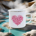 Axyaa Sunflower Love Enamel Mug Set for Camping & Hiking