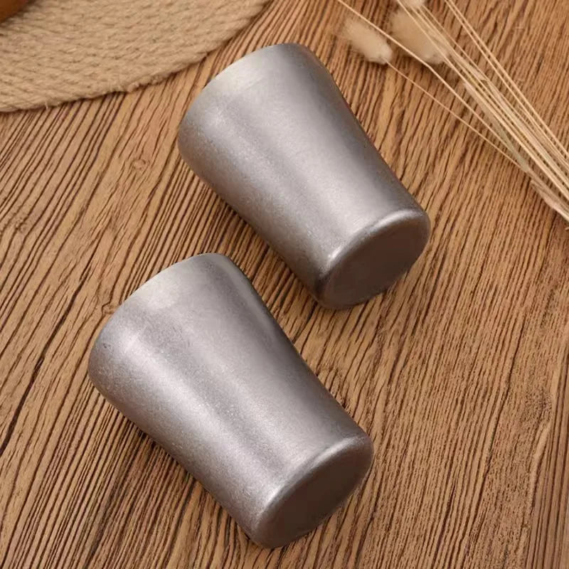 Axyaa Stainless Steel Retro Beer Mug: Double-Layer Coffee Cup for Outdoor Camping