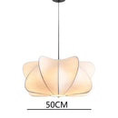 Axyaa Silk Flannel Pendant Chandelier - Wabi Sabi Living Room Ceiling Lamp